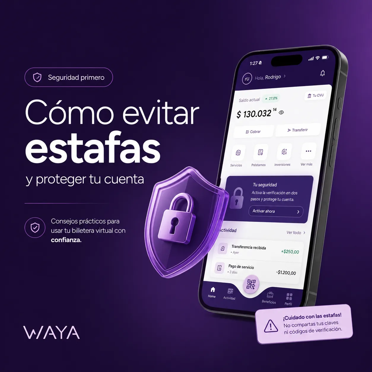 Cinco formas de evitar estafas al usar una billetera virtual Cinco formas de evitar estafas al usar una billetera virtual